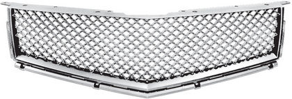 Restyling Ideas Replacement Grille - ABS Chrome, Mesh Style, Top, ABS Chrome