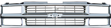 Restyling Ideas Replacement Grille - Factory Style, ABS Chrome