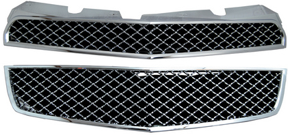 Restyling Ideas Replacement ABS Chrome Grille - Mesh Style