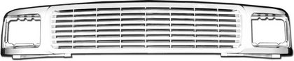 Restyling Ideas Replacement Grille - Billet Style, ABS Chrome