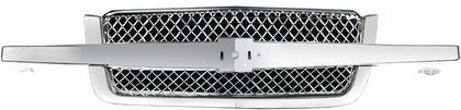 Restyling Ideas Replacement Grille - Factory Style, ABS Chrome