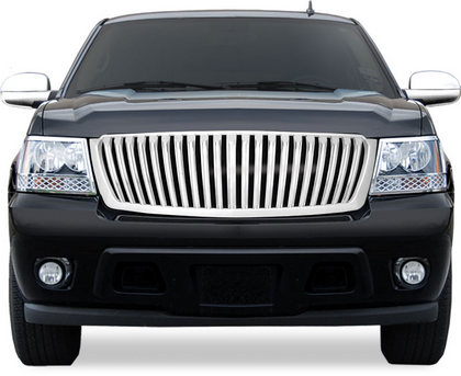 Restyling Ideas Replacement Grille - Vertical Bar Style, ABS Chrome