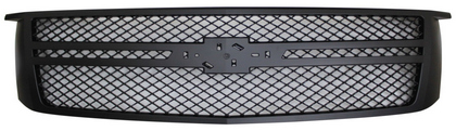 Restyling Ideas Grille with Parallel Molding and Emblem Base - Mesh Style , Glossy Black