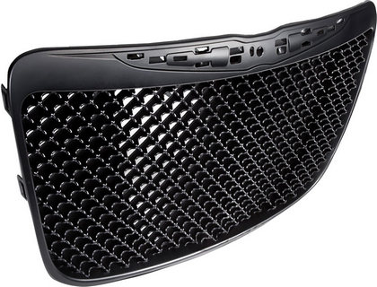 Restyling Ideas Replacement Grille - ABS Chrome, Mesh Style, Black