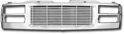 Restyling Ideas Replacement Grille - Billet Style, ABS Chrome