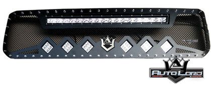 Restyling Ideas ABS Performance Grille - 1x120W/6x18W LEDS & Auto Lord Badge