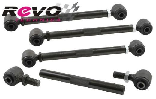 Revo Technica Camber Kit - Front Type: Ball Joint (1.25° Max Refers to CC60.1001) / Rear Type: Adjustable Camber Link (-1.5 to +3° Max)