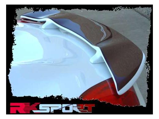 RK Sport Paintable Wings, Spoiler w/Carbon Top