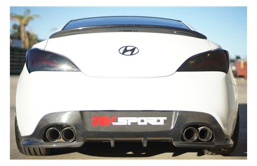 RK Sport Diffuser - Carbon Fiber, Rear