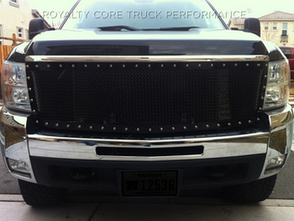 Royalty Core Replacement RC1 Classic Full Grille - Gloss Black Frame