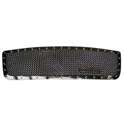 Royalty Core Replacement RC1 Classic Full Grille - Chrome, Tig Welded Reinforced Mesh