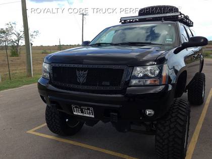 Royalty Core RC1 Classic Grille - Satin Black, 10.0 Power Mesh, Diamond Crimp