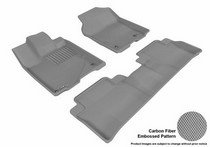 13-14 Rdx 3D Maxpider Kagu Floormats - Gray - Set (3-Piece)