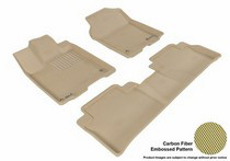 13-14 Rdx 3D Maxpider Kagu Floormats - Tan - Set (3-Piece)