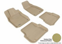 05-11 S6 (Sedan Only), 05-11 A6 (Sedan Only) 3D Maxpider Kagu Floormats - Tan - Set (4-Piece)