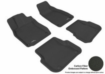 05-11 S6 (Sedan Only), 05-11 A6 (Sedan Only) 3D Maxpider Kagu Floormats - Black - Set (4-Piece)