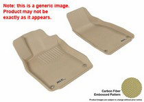 10-13 Mazda3/Mazdaspeed 3  (Sedan/Hatchback) 3D Maxpider Kagu Floormat - Tan - Row 1 (2-Piece)