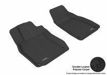 05-11 S6 (Sedan Only), 05-11 A6 (Sedan Only) 3D Maxpider Classic Floormat - Black - Row 1 (2-Piece)