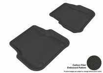 05-11 S6 (Sedan Only), 05-11 A6 (Sedan Only) 3D Maxpider Kagu Floormat - Black - Row 2 (2-Piece)