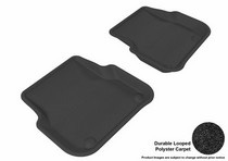 05-11 S6 (Sedan Only), 05-11 A6 (Sedan Only) 3D Maxpider Classic Floormat - Black - Row 2 (2-Piece)