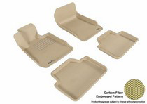 06-11 3 Series (E90) (Fits Sedan Only, Does Does Not Fit Xi Models) 3D Maxpider Kagu Floormats - Tan - Set (4-Piece)