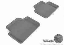 04-10 X3 (E83), 04-10 3-Series (Sedan) 3D Maxpider Classic Floormat - Gray - Row 2 (2-Piece)