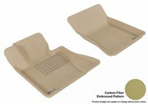 04-10 X3 (E83) 3D Maxpider Kagu Floormat - Tan - Row 1 (2-Piece)