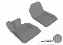 07-13 3 Series (E93) (Fits Convertible Only, Does Does Not Fit Xi Models) 3D Maxpider Kagu Floormat - Gray - Row 1 (2-Piece)