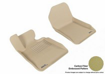 07-13 3 Series (E93) (Fits Convertible Only, Does Does Not Fit Xi Models) 3D Maxpider Kagu Floormat - Tan - Row 1 (2-Piece)