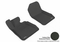 07-13 3 Series (E93) (Fits Convertible Only, Does Does Not Fit Xi Models) 3D Maxpider Kagu Floormat - Black - Row 1 (2-Piece)