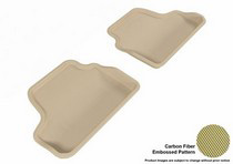 07-13 3 Series (E93) (Fits Convertible Only, Does Does Not Fit Xi Models) 3D Maxpider Kagu Floormat - Tan - Row 2 (2-Piece)