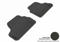 07-13 3 Series (E93) (Fits Convertible Only, Does Does Not Fit Xi Models) 3D Maxpider Kagu Floormat - Black - Row 2 (2-Piece)