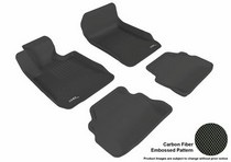 07-13 3 Series (E92) (Fits Coupe Only, Does Does Not Fit Xi Models) 3D Maxpider Kagu Floormats - Black - Set (4-Piece)