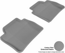 12-14 3 Series Sedan (F30) 3D Maxpider Kagu Floormat - Gray - Row 2 (2-Piece)