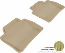 12-14 3 Series Sedan (F30) 3D Maxpider Kagu Floormat - Tan - Row 2 (2-Piece)