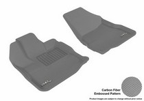 10-14 Equinox (Dual Floor Hooks) 3D Maxpider Kagu Floormat - Gray - Row 1 (2-Piece)