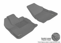 10-14 Equinox (Dual Floor Hooks) 3D Maxpider Classic Floormat - Gray - Row 1 (2-Piece)