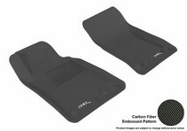 10-14 Camaro 3D Maxpider Kagu Floormat - Black - Row 1 (2-Piece)