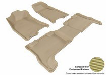 04-12 Colorado Crew Cab 3D Maxpider Kagu Floormats - Tan - Set (3-Piece)