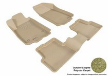 12-14 Sonic 3D Maxpider Classic Floormats - Tan - Set (3-Piece)