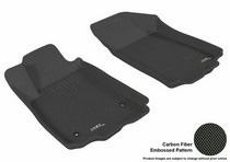 12-14 Sonic (Sedan/Hatchback) 3D Maxpider Kagu Floormat - Black - Row 1 (2-Piece)