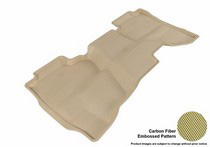 2014 Silverado Crew Cab, 2014 Sierra Crew Cab 3D Maxpider Kagu Floormat - Tan - Row 2 (1-Piece)