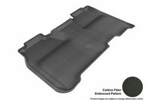 2014 Silverado Crew Cab, 2014 Sierra Crew Cab 3D Maxpider Kagu Floormat - Black - Row 2 (1-Piece)