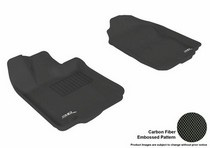 06-12 Fusion (For Single Hook Only) 3D Maxpider Kagu Floormat - Black - Row 1 (2-Piece)