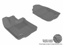 06-12 Fusion (For Single Hook Only) 3D Maxpider Classic Floormat - Gray - Row 1 (2-Piece)