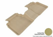 06-12 Fusion (2nd Row Does Not Fit AWD) 3D Maxpider Kagu Floormat - Tan - Row 2 (1-Piece)