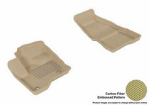 09-14 Flex (For Dual Retention Posts Only) 3D Maxpider Kagu Floormat - Tan - Row 1 (2-Piece)