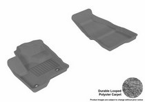 09-14 Flex (For Dual Retention Posts Only) 3D Maxpider Classic Floormat - Gray - Row 1 (2-Piece)