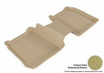 09-14 Flex (Without Center Console in 2nd Row,  7 Seats) 3D Maxpider Kagu Floormat - Tan - Row 2 (1-Piece)