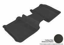 09-14 Flex (Without Center Console in 2nd Row,  7 Seats) 3D Maxpider Kagu Floormat - Black - Row 2 (1-Piece)